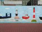 Wilfried Schlegel - Verschiedene Motive an der Hafenmauer (2006)