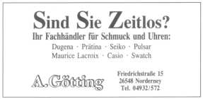 Anzeige im Jubiläumsheft