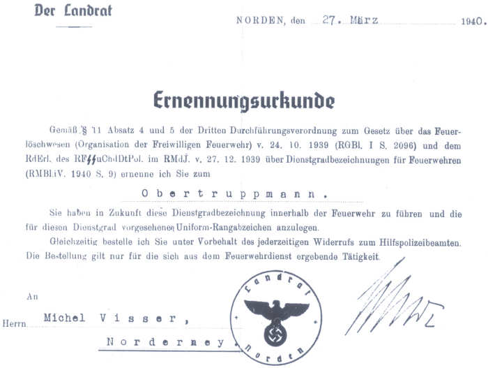 Ernennungsurkunde