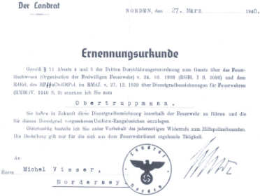 Ernennungsurkunde