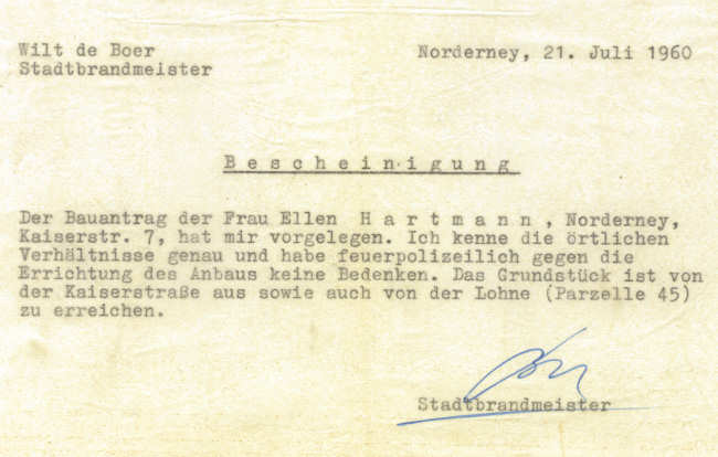Bescheinigung