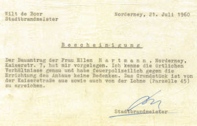 Bescheinigung