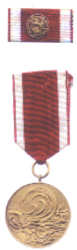 Gedenkmedaille an die Hilfeleistung