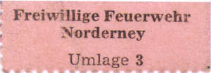 Beitragsquittung für Feuerwehrleute
