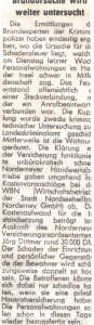 Wohnungsbrand im Haus der Insel am 13.02.1996 um 16.10 Uhr