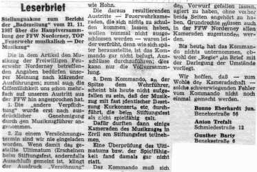 Zeitungsausschnitte der Badezeitung
