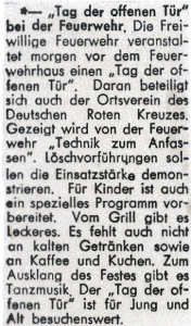 Tag der offenen Tür - 20.06.1998