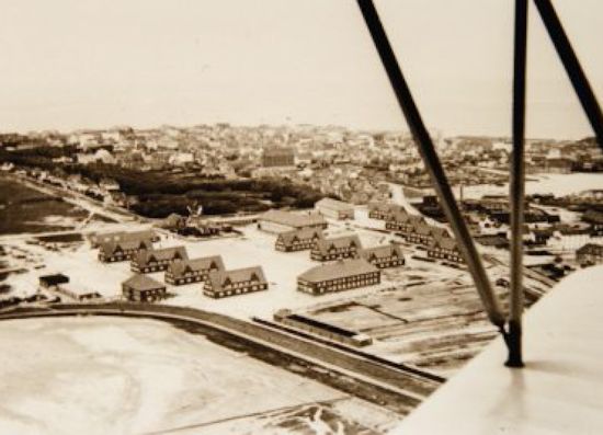 Neuer Fliegerhorst an der Mühle, Ansicht von Südosten.