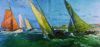 Gruppe Ostfriesland, vor Norderney - 1927 - Öl auf Holz - 76 x 154 cm